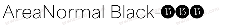 AreaNormal Black字体转换 AreaNormal Black字体转换
